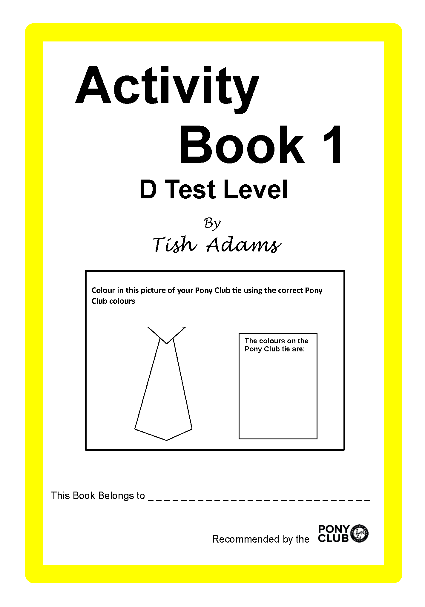 Activity Book 1 Cover